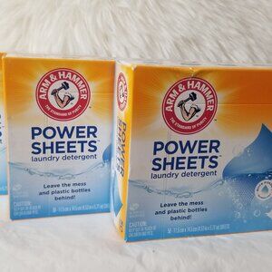 3 Boxes Arm & Hammer Power Sheets Laundry Detergent Fresh Linen 50 Pre-Measured